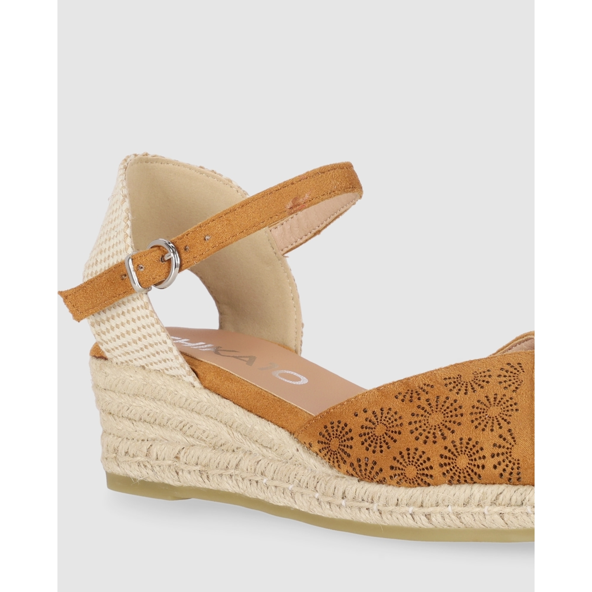 Sandalias de Tejido - Cuero - Tacón: 5 cm