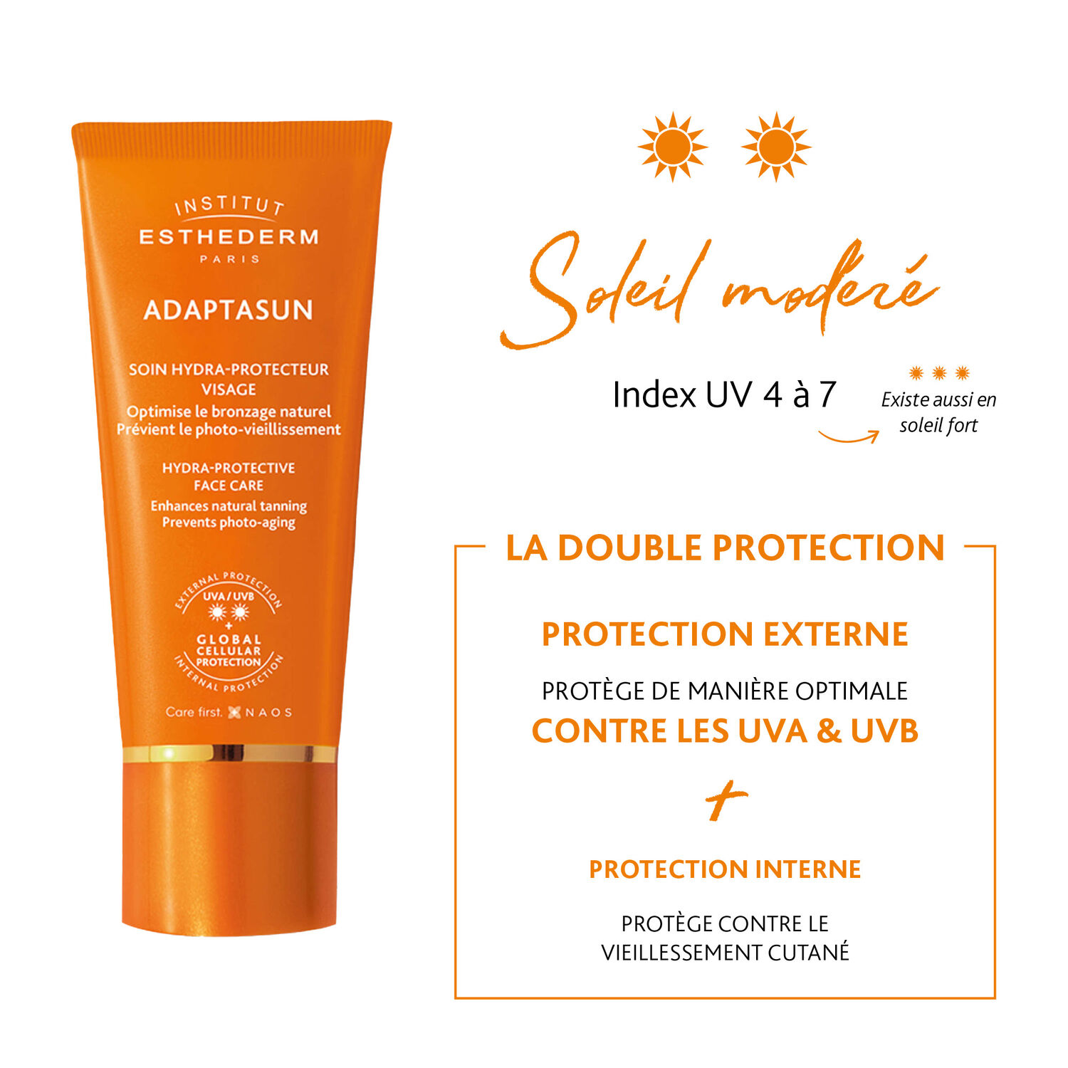 Crème Visage Soleil Modéré - Peau Sensible 50 ml