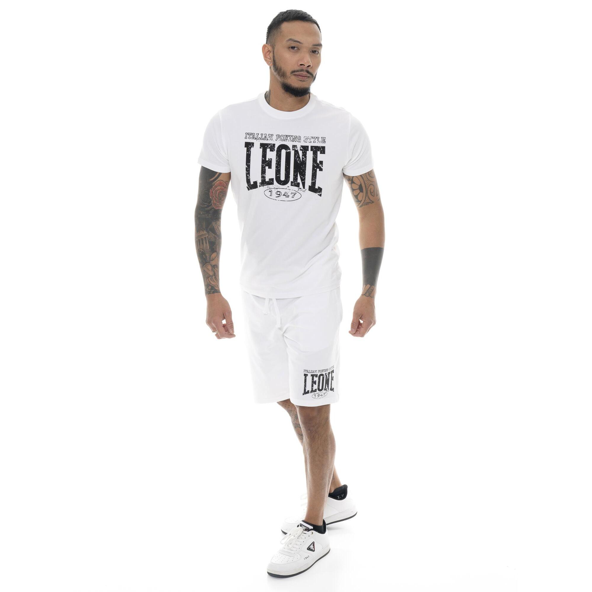 T-shirt da uomo in cotone elasticizzato Leone Boxing Legend