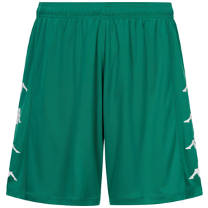 Kappa - Pantaloni Corti Uomo Verde - Kappa4Football Durchet