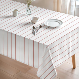 Nappe imprimée anti-tâches MAUI TERRE CUITE