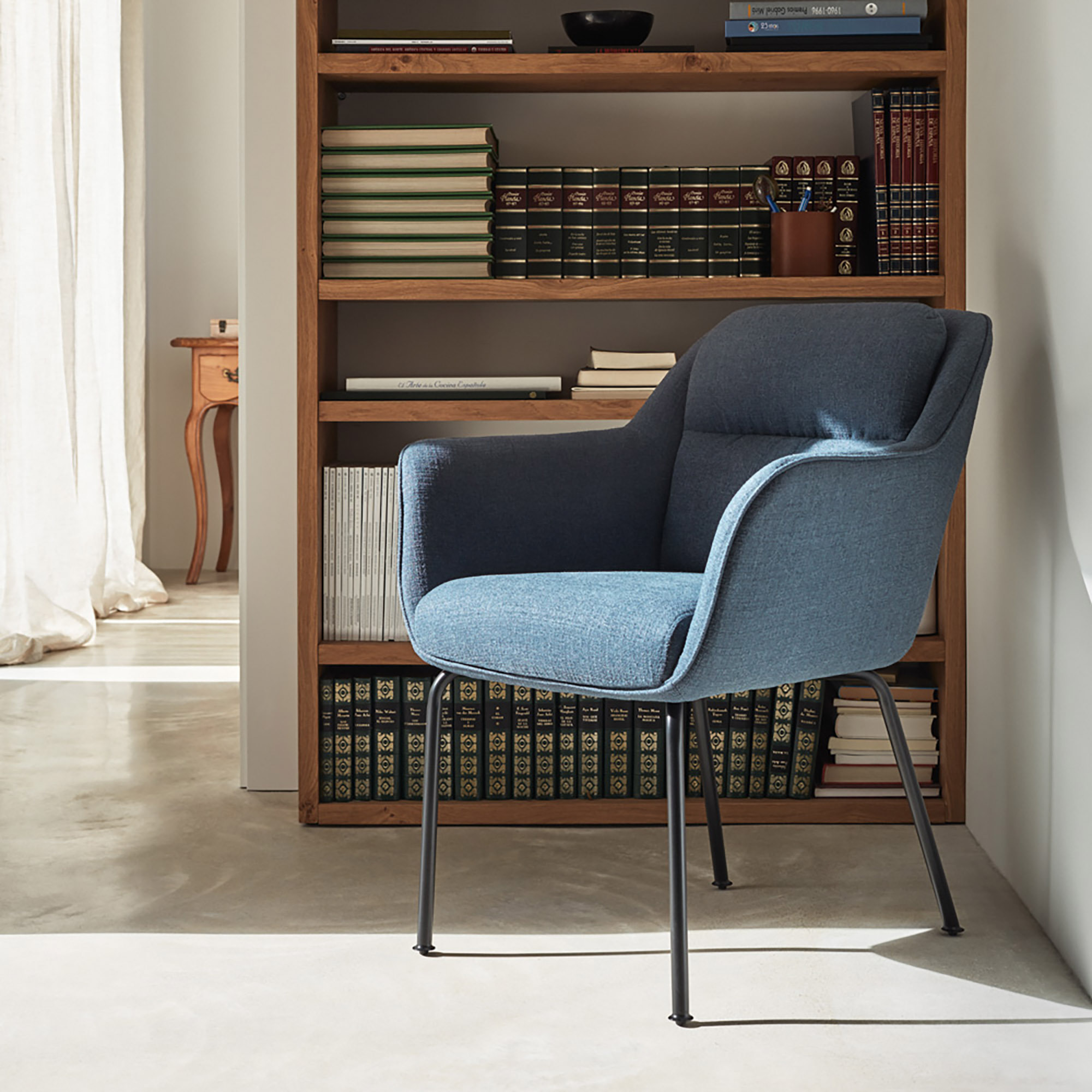 Silla Sadira azul oscuro 2P/Caja