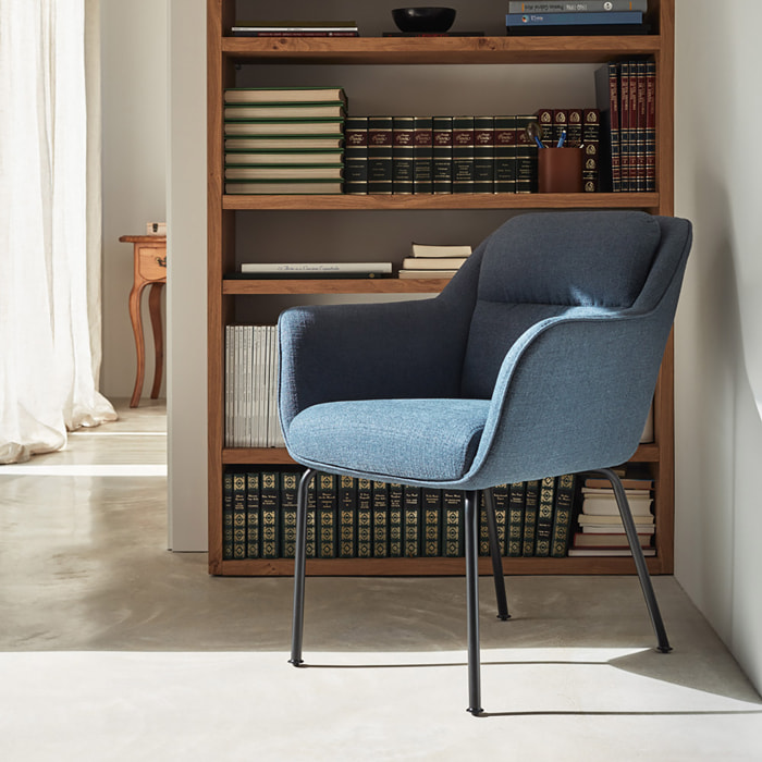 Silla Sadira azul oscuro 2P/Caja