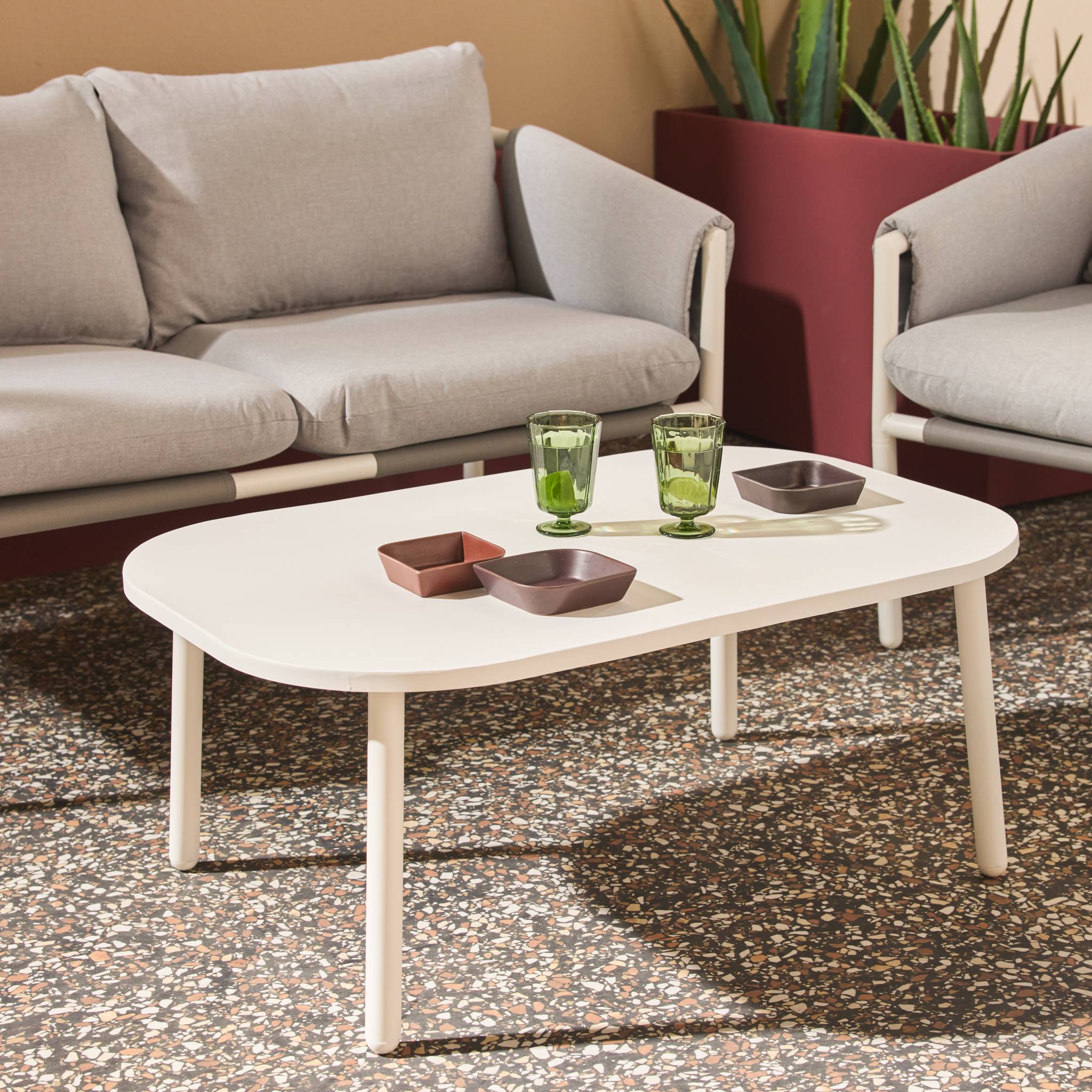 Salon de jardin acier 4 places KYO