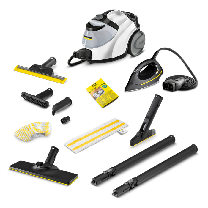 Nettoyeur vapeur Karcher SC 5 EF Iron Select Bath  - Pression 4.2 bar- Débit 50 g/min- Fer à repasser + accessoires salle de bain