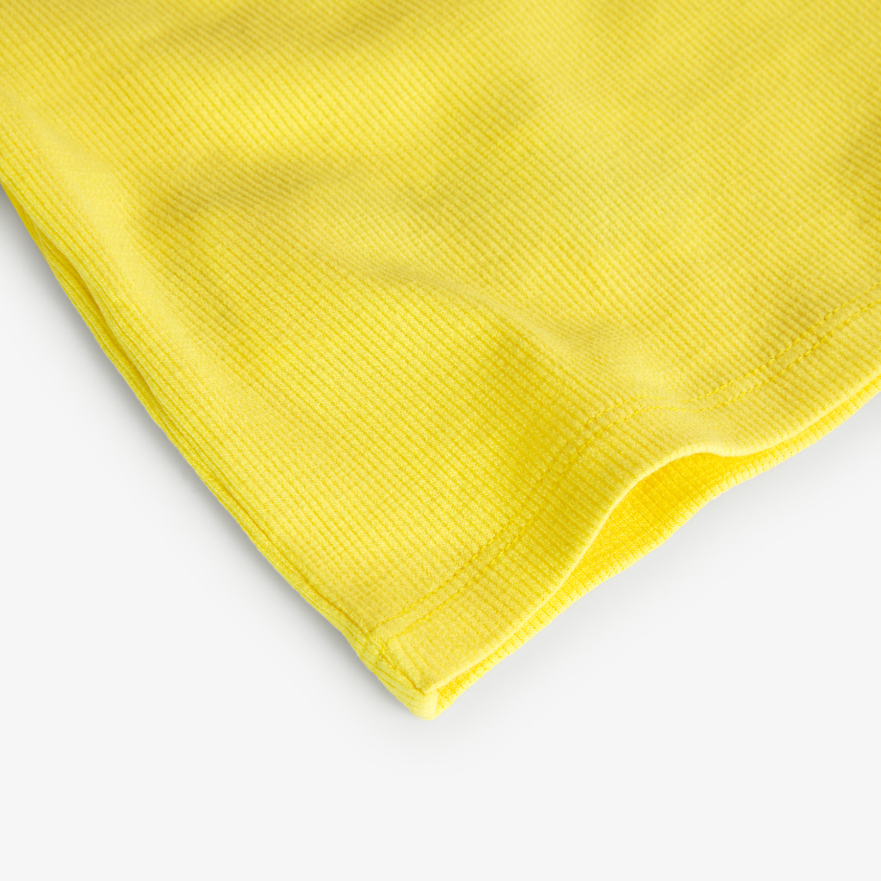 Camiseta niÃ±a, canalÃ© lisa, mangas cortas, amarillo