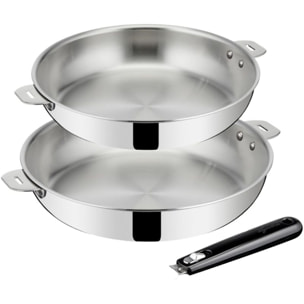 Batterie de cuisine LAGOSTINA Esperta triply 2 pcs + poignee