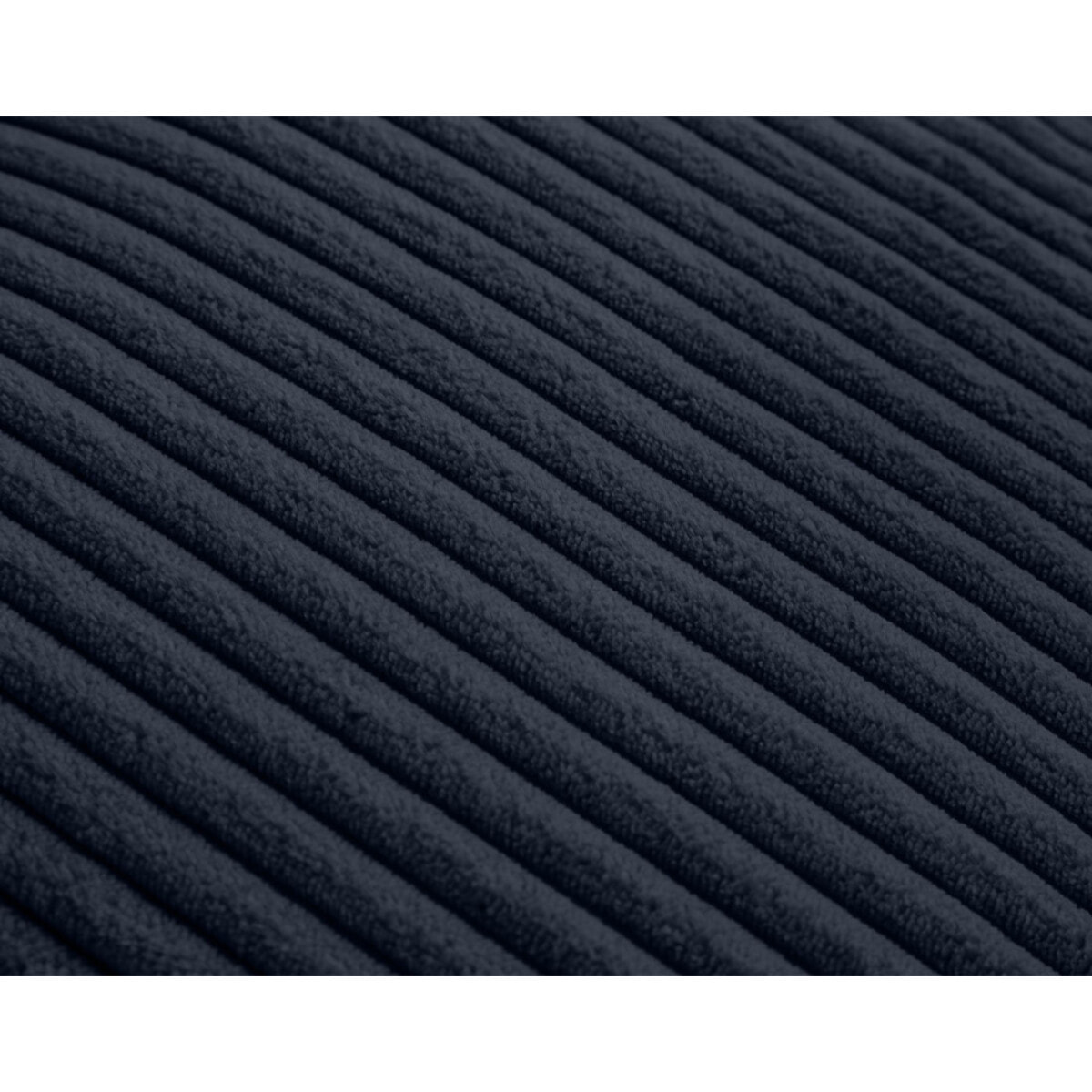 Garance - module d'assise 3 places - en velours côtelé - Bleu nuit
