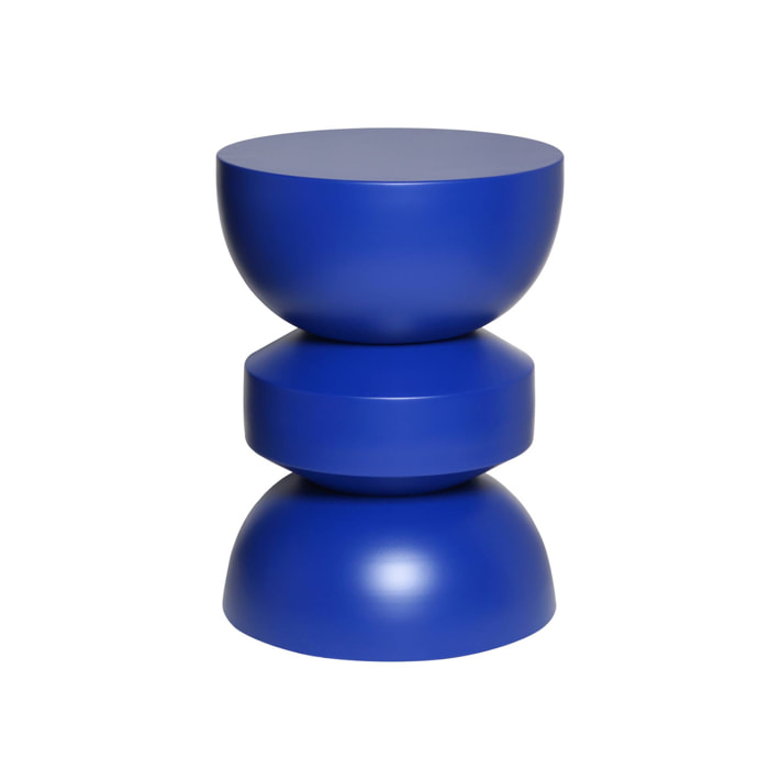 Table d'appoint. bout de canapé. table de chevet en métal. bleu. Assa. Ø32 x H 44.5cm