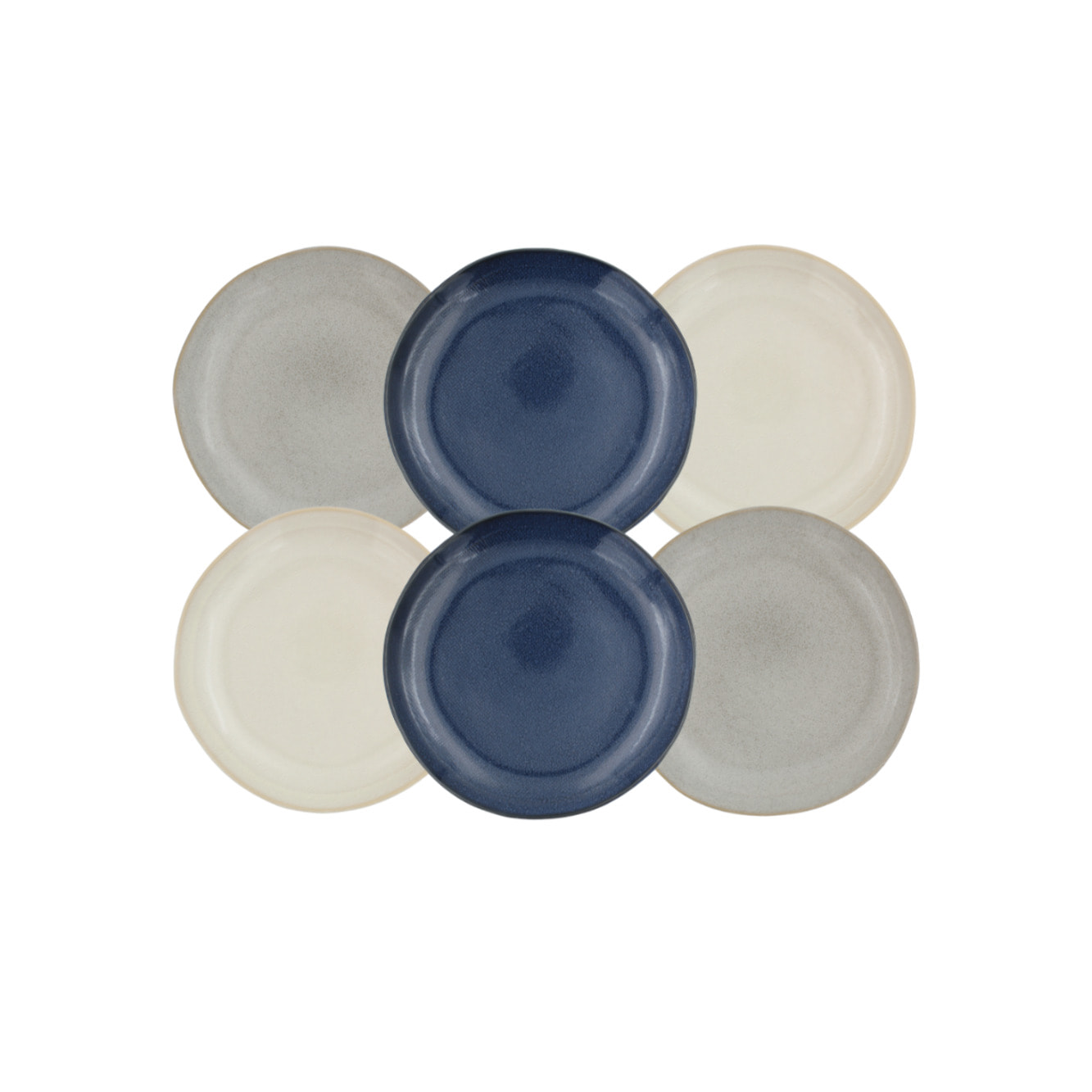 Lot de 6 assiettes à dessert, OIA