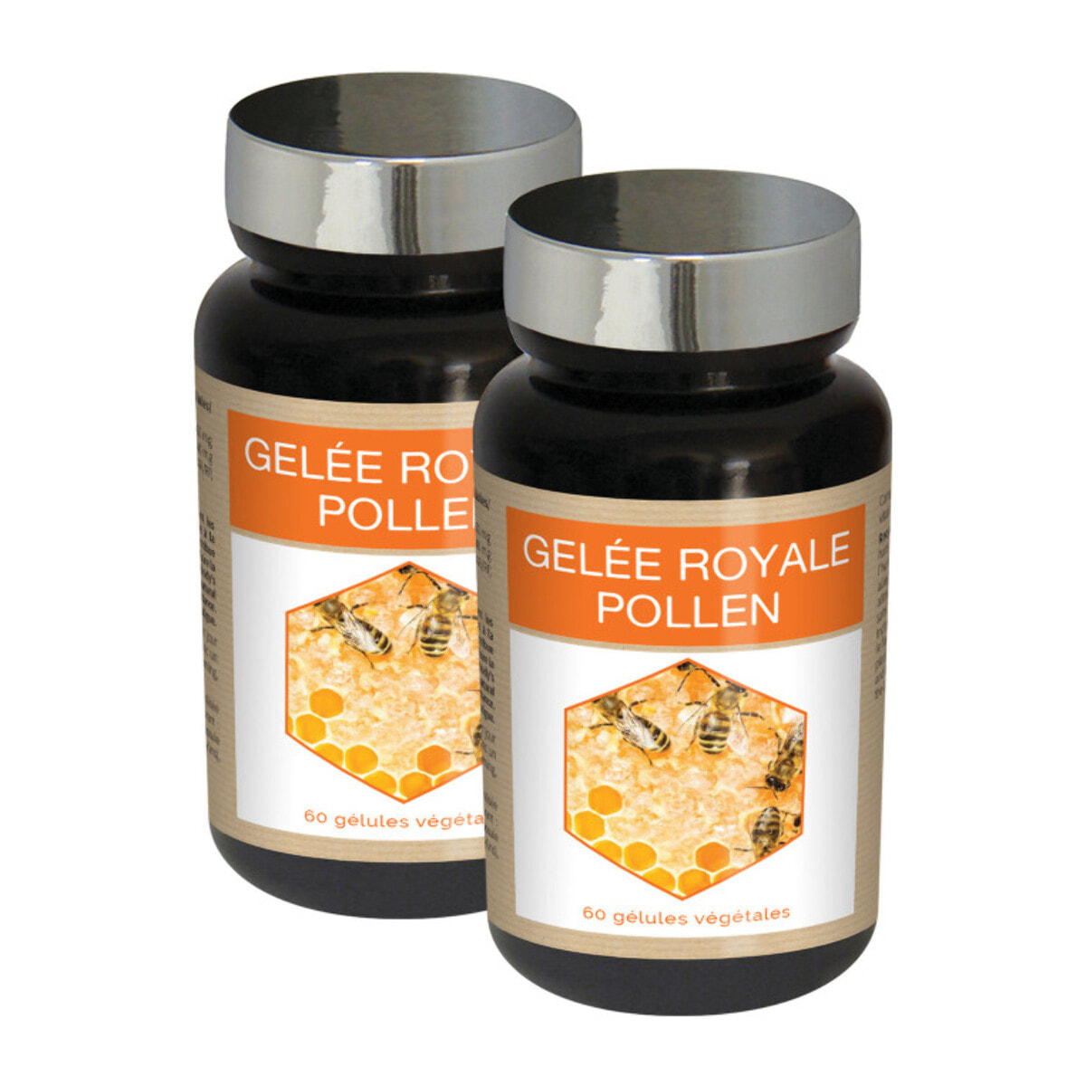 NUTRI EXPERT - Gelée Royale Pollen - Complément alimentaire - Soutien des défenses naturelles - Tonus & Vitalité - Aide à réduire la Fatigue - Lot de 2 produits
