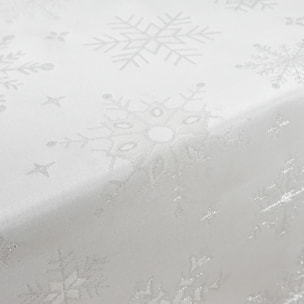 Nappe en tissu jacquard fil d'argent PSC4821