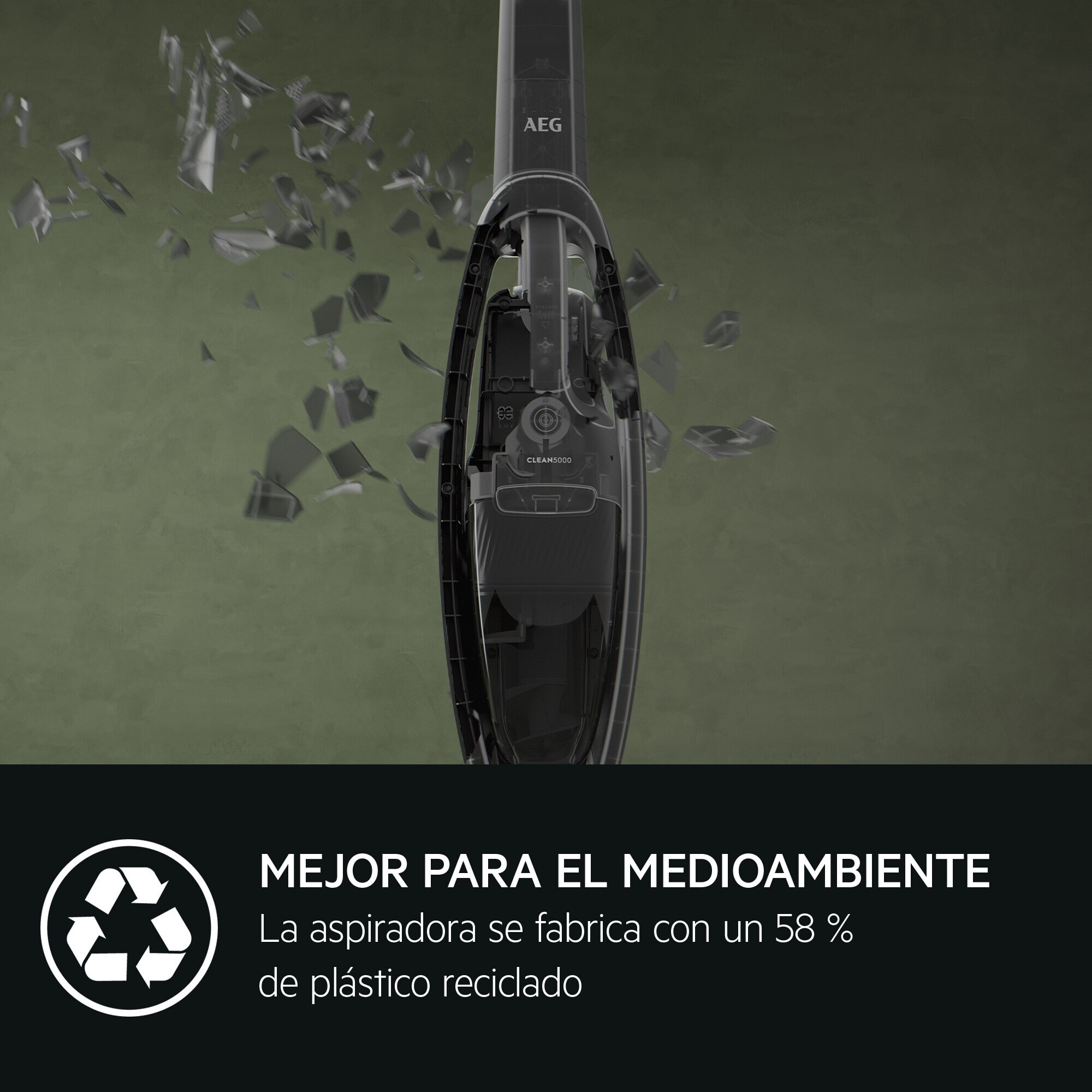 AEG Aspiradora sin cable Serie 5000 Clean de 45 min de autonomía AS52CB18DG