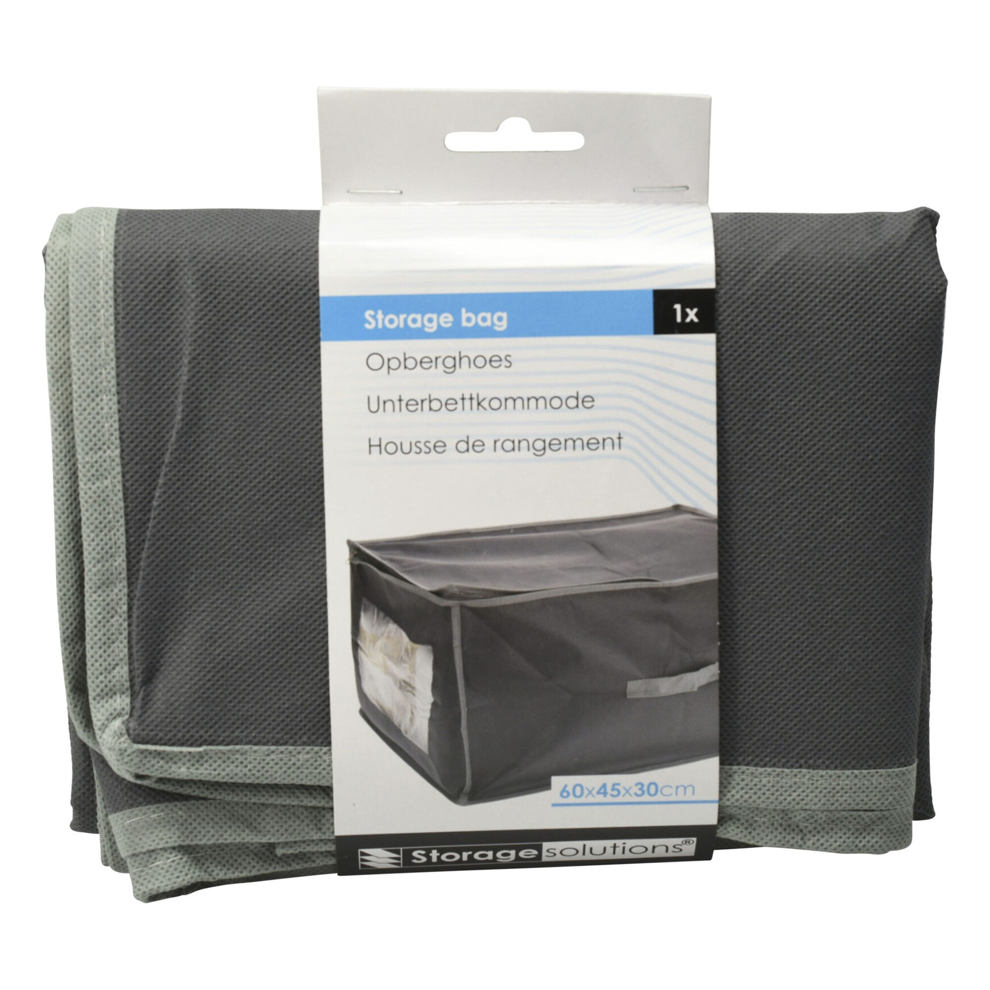 Well home funda protectora para manta no tejida de alta calidad en gris oscuro con ribete gris claro