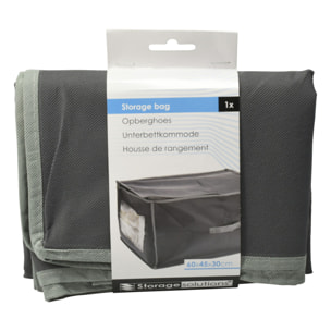 Well home funda protectora para manta no tejida de alta calidad en gris oscuro con ribete gris claro