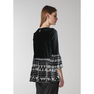 DEHA - Blusa BLOUSE ETHNIC EMBROIDERY in Viscosa per donna