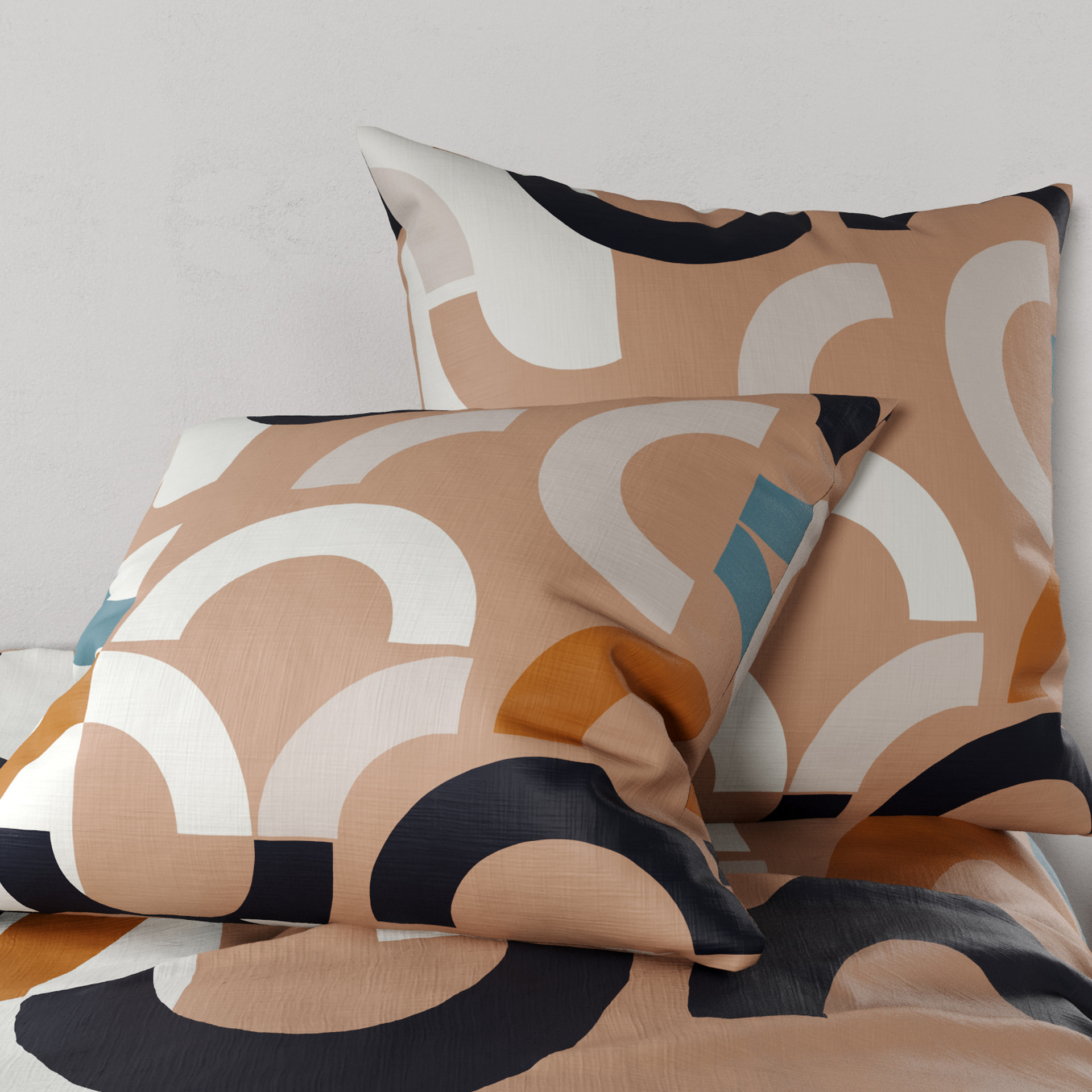 Parure Housse De Couette 3pcs 100% Coton 57fils Igor