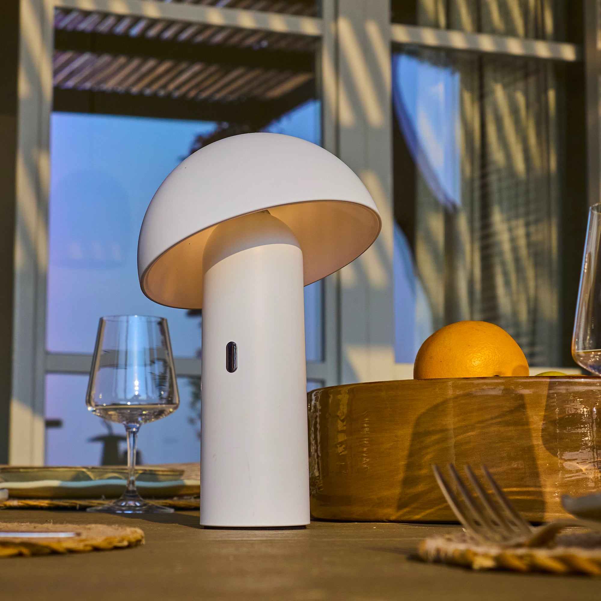 Lampe de table sans fil TOD Blanc H28cm