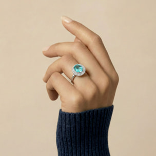 Anillo Ridba acabado plata