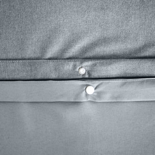 Parure de lit flanelle douce et confort - Gris Foncé
