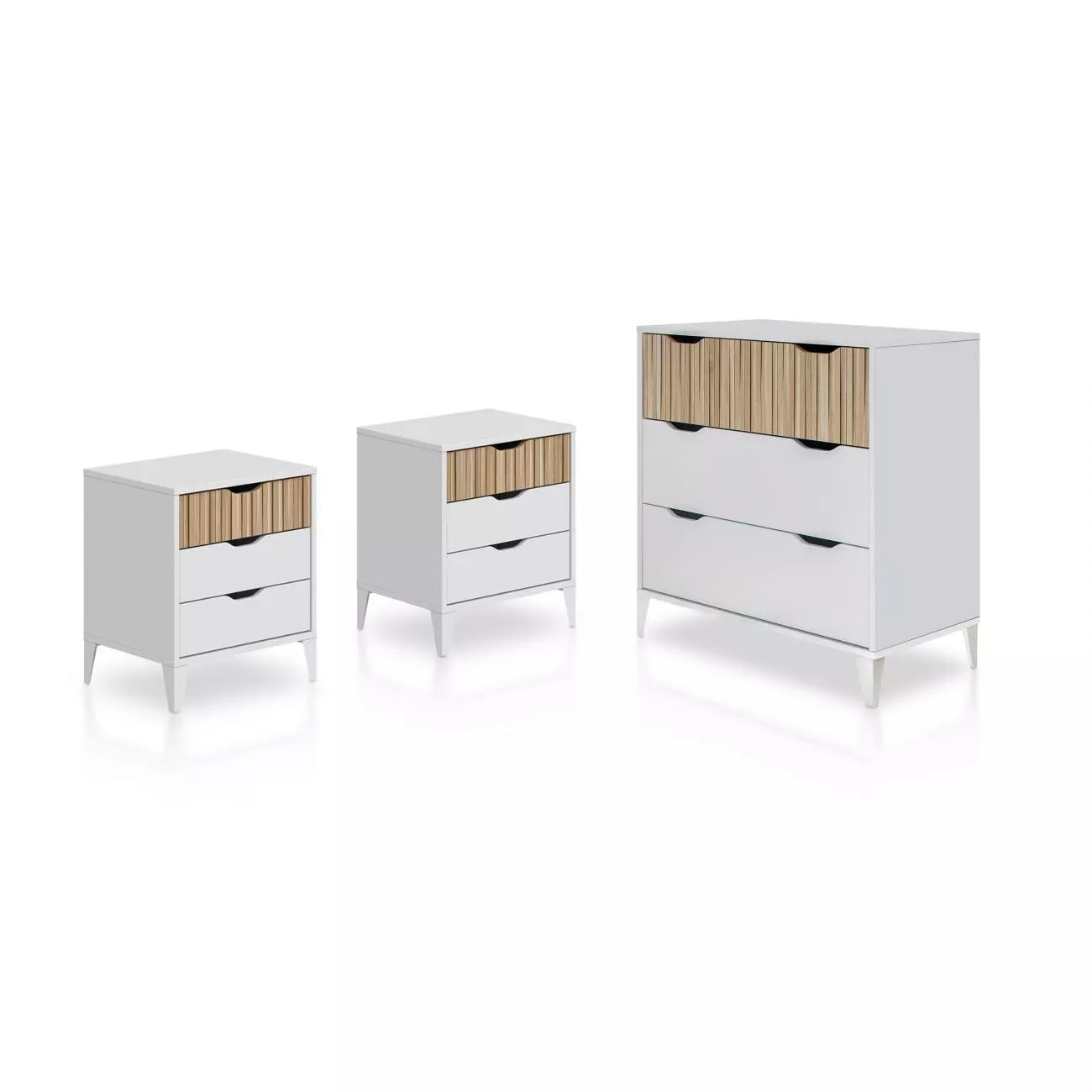 Dormitorio Nitza On Blanco Artik (Blanco Mate) - Natur