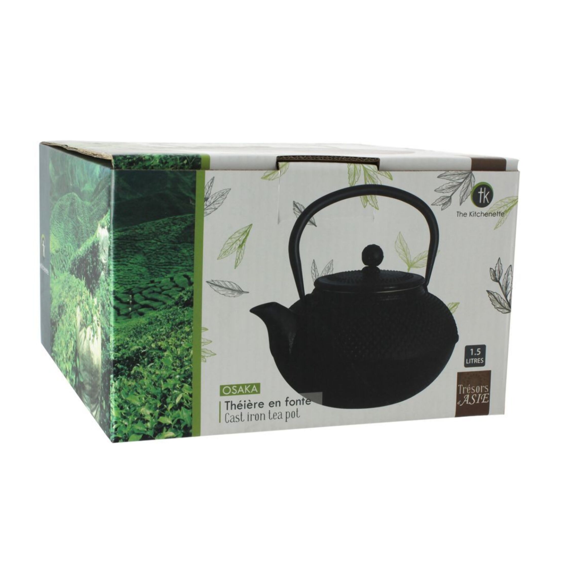 Théiere osaka 1.5l en fonte noire