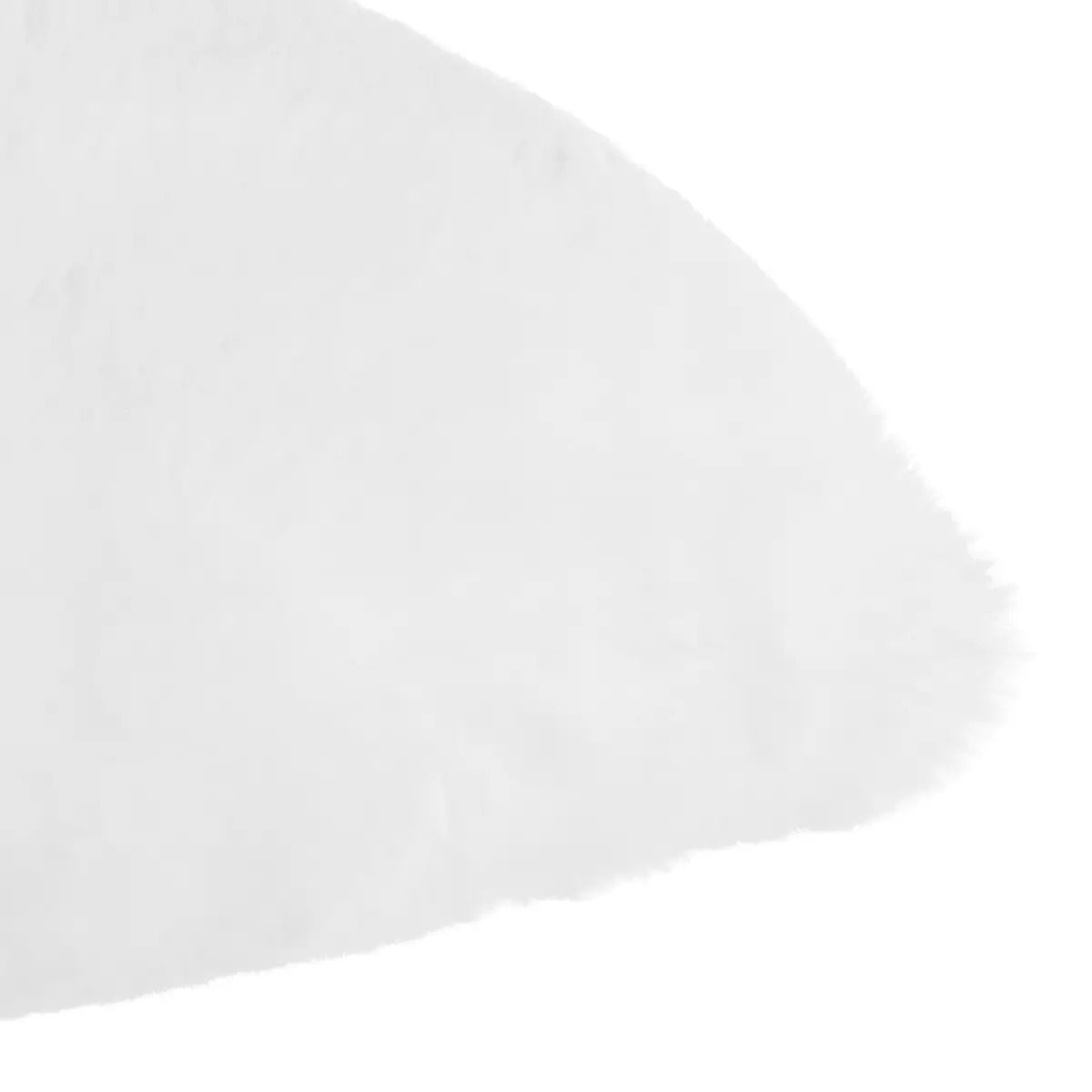 Coussin fausse fourrure blanc 45x30cm