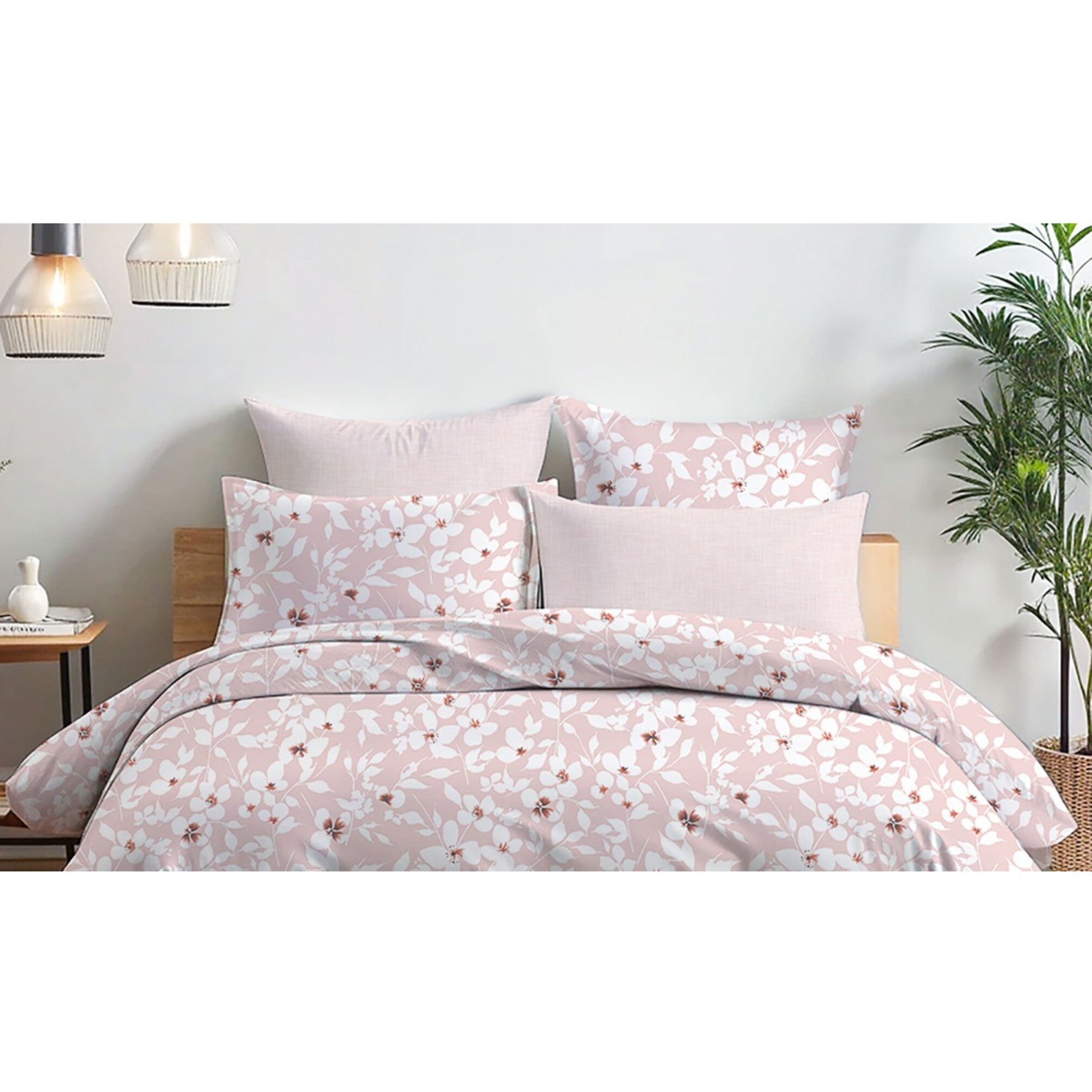 Parure housse de couette et taie(s) oreiller 100% Coton