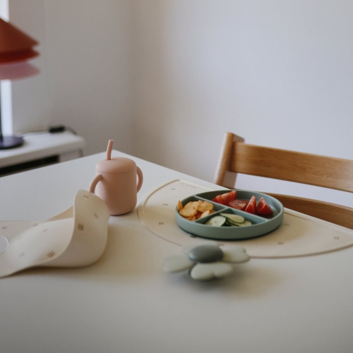 Mushie Spinner Con Ventosa Solid