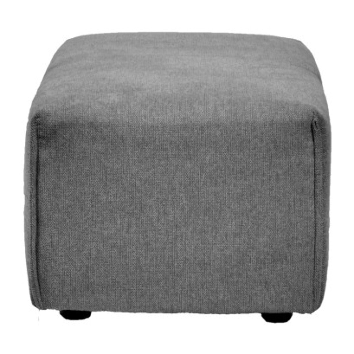 Pouf en tissu gris pour canapé modulable - FINN
