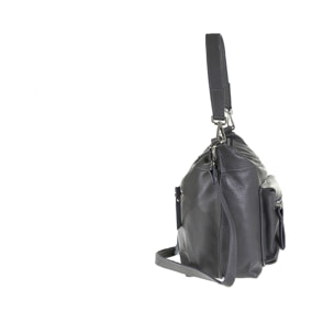 Borsa a spalla da donna Made in Italy - Modello Seraphina - 100% pelle - 35.0 x 23.0 x 20.0 cm