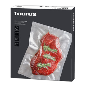 Taurus - Envasadora al vacío Set Bolsas VacPack 20x30