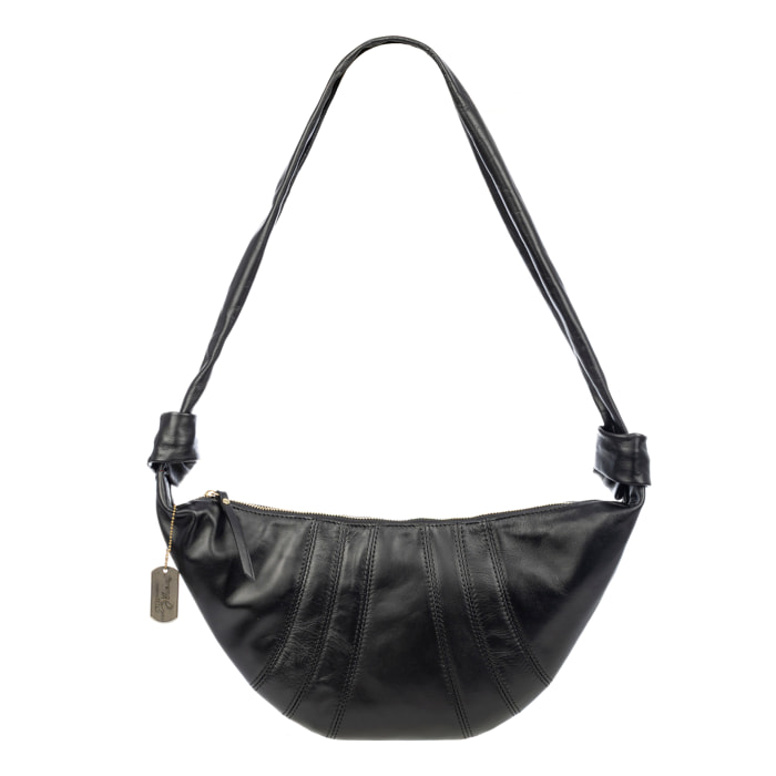 Badolato bolso de hombro mujer. Piel auténtica Sauvage.