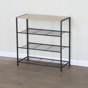 PALMA Meuble à chaussures 63x30cm chêne