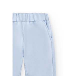 Pantaloni Da Jogging Blu Chiaro Da Bambina