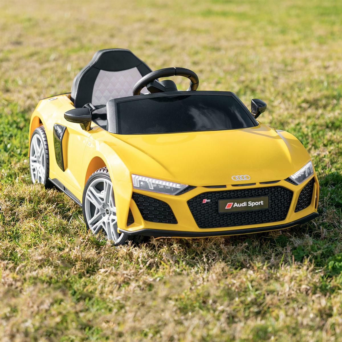 Coche eléctrico infantil niños AUDI R8 SPYDER batería 12V y 7Ah con mando control +3 años