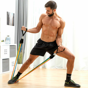 Pack Planche de Pompes Push-Up et Set de Bandes de Résistance avec Accessoires et Guide d´Entraînement InnovaGoods