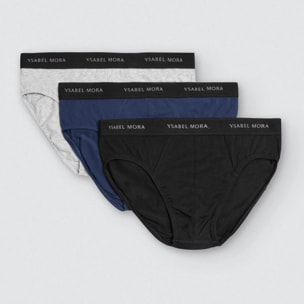 Confezione da 3 slip basico semplici