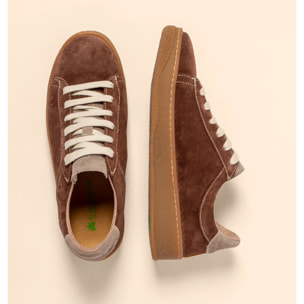 Zapatos N5848 SILK SUEDE CHOCOLATE/ GEO color Chocolate