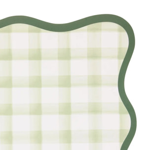 Set de table à carreaux Fleur de rose 45x30cm