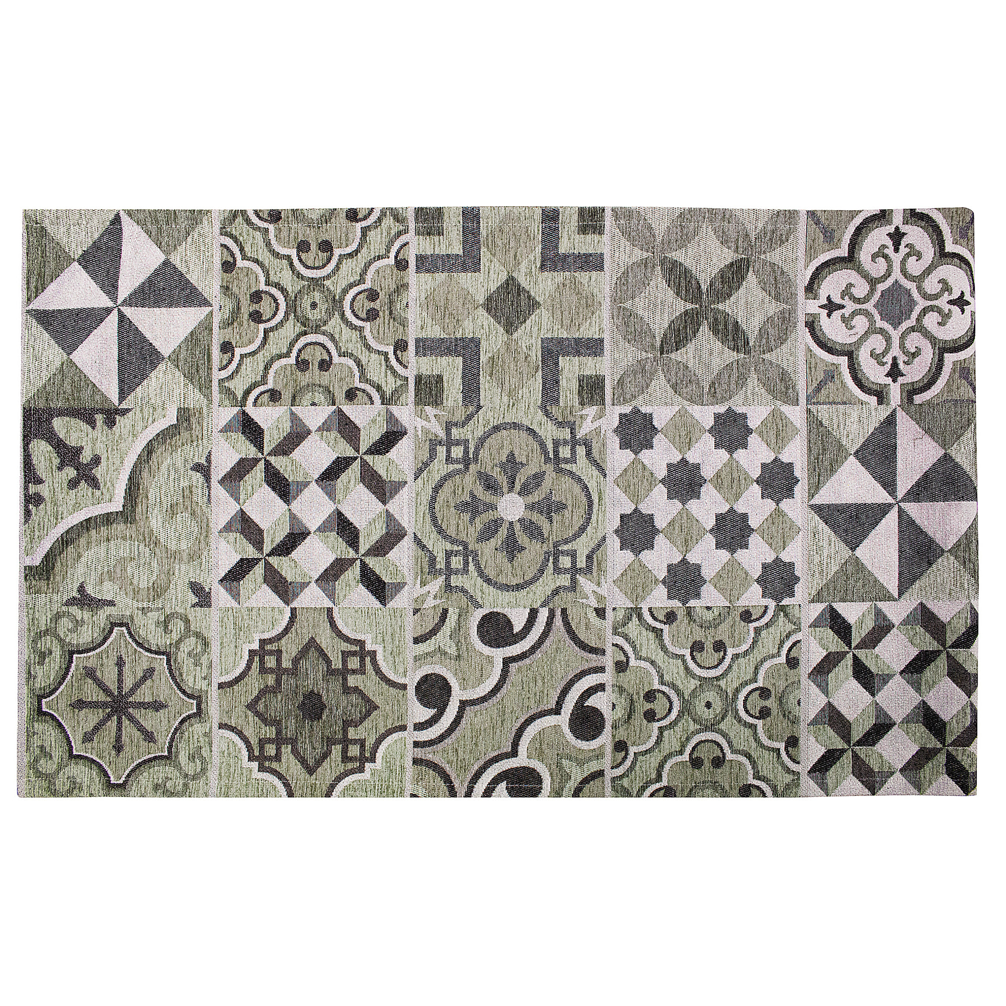 TAPPETO DA CUCINA CEMENTINE VERDE CENERE 57X115 CM