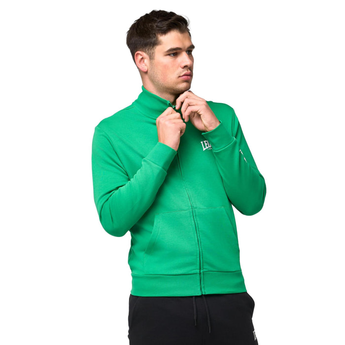Tuta da uomo con Felpe con colletto e zip e pantalone non felpata Leone Basic