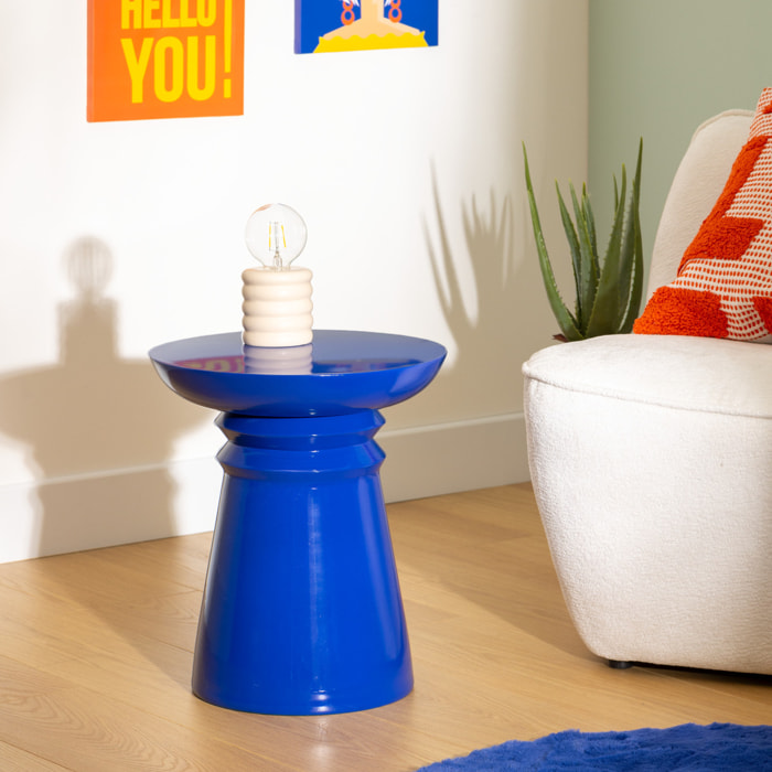 Table d’appoint "Jaya" bleu indigo 43x38x38cm