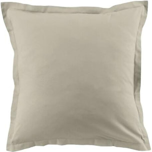 Lot De 2 Taies 100% Coton 57fils Latte