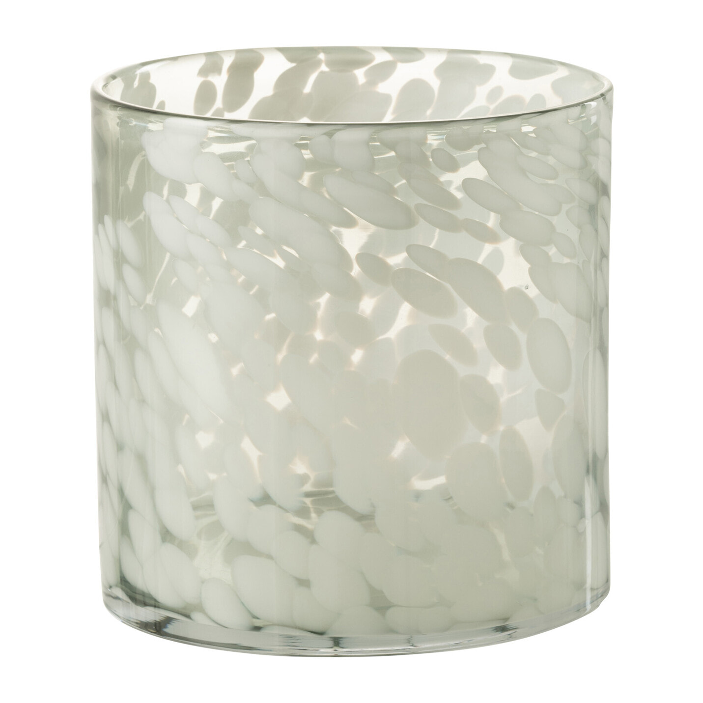 J-Line photophore Taché - verre - gris/blanc - medium