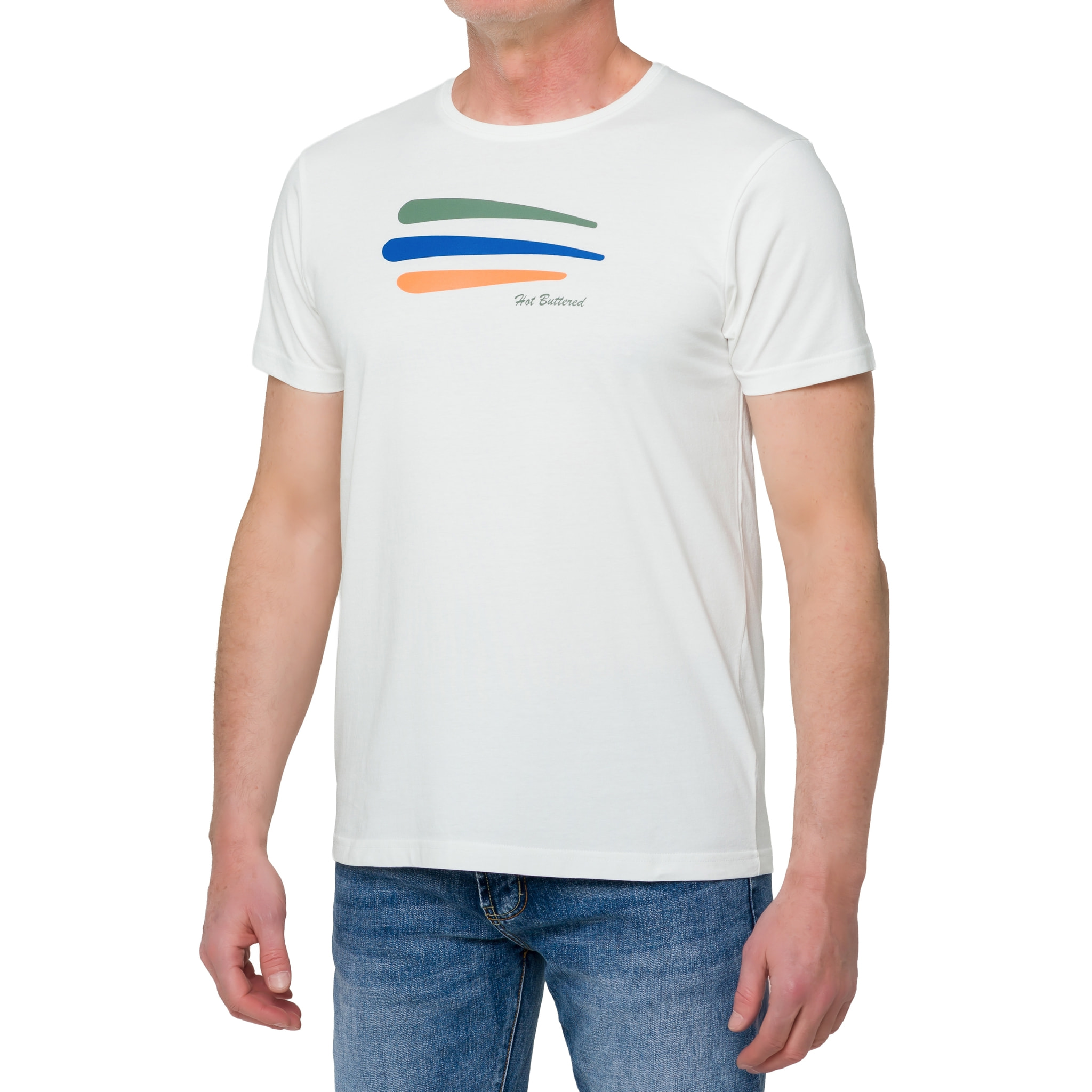 T-shirt in cotone 150 gr Hot Buttered Balian Bianco