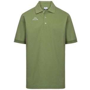 Polo Shirts Kappa Uomo Logo Life Mss Verde