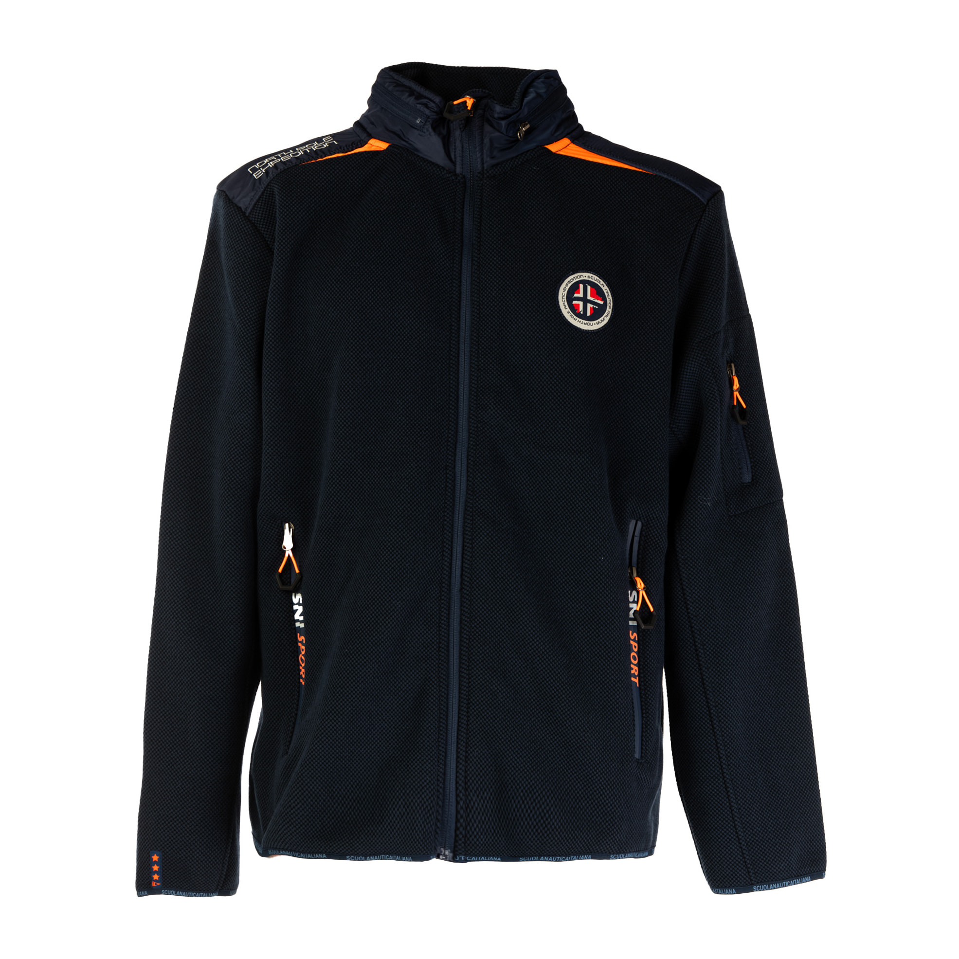 SCUOLA NAUTICA ITALIANA giacca uomo blu/orange fluo