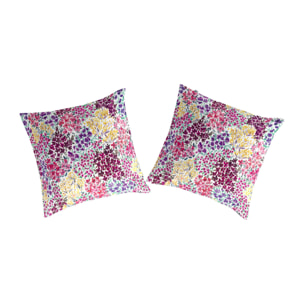 2 Fundas de almohada 100%algodón KASAI A multicolor - 65x65 cm