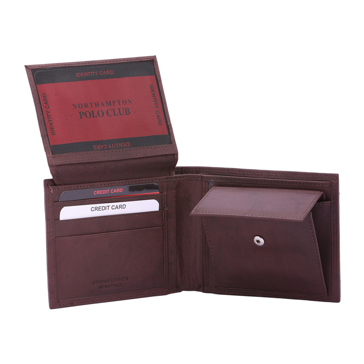 Portafoglio  da uomo In Vera pelle Made in Italy 9,5x12x2,5 cm